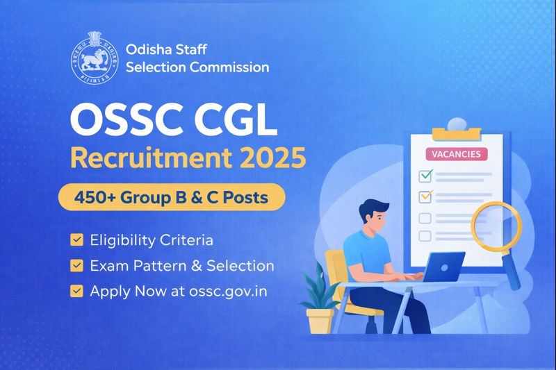 OSSC CGL Recruitment 2025 notification apply online for Group B and Group C posts
