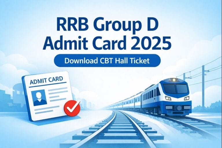 RRB Group D Admit Card 2025 Download CBT Hall Ticket