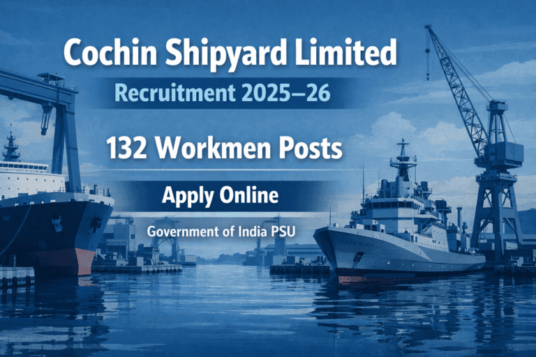 Cochin Shipyard Limited Recruitment 2025