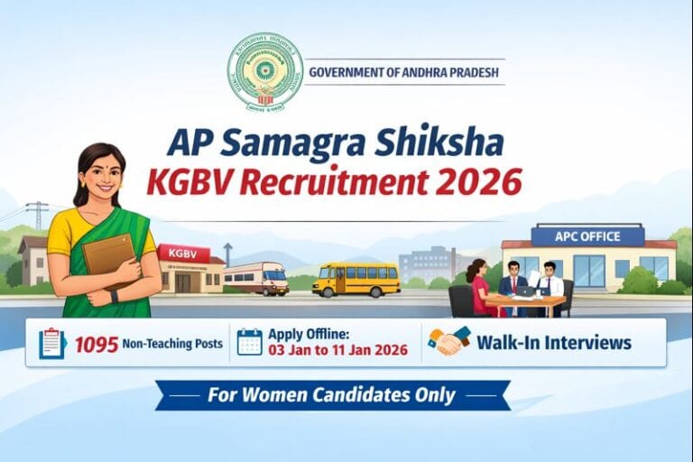 AP Samagra Shiksha KGBV Recruitment 2026 Non-Teaching Vacancies