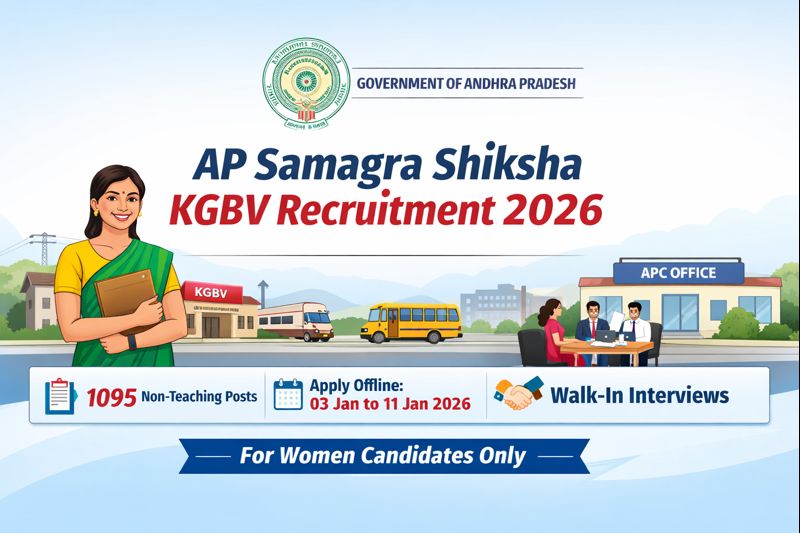AP Samagra Shiksha KGBV Recruitment 2026 Non-Teaching Vacancies