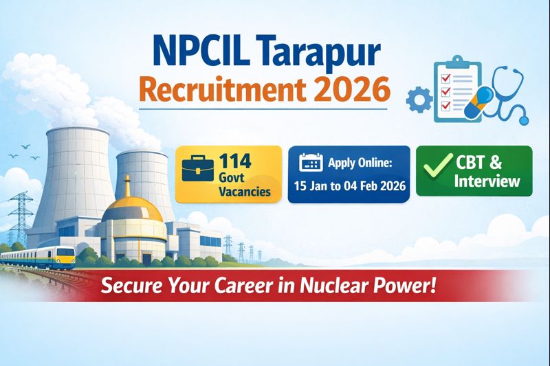 NPCIL Tarapur Recruitment 2026 government job vacancy