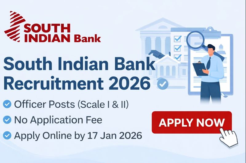 South Indian Bank Recruitment 2026 apply online officer posts