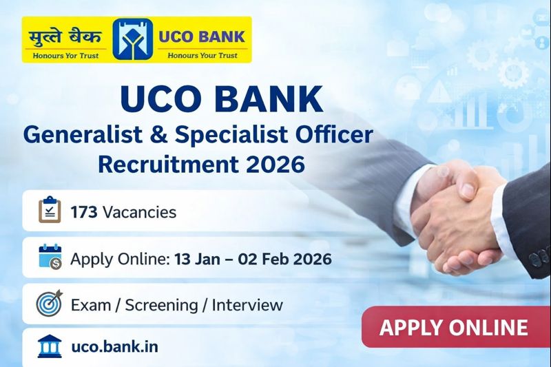 UCO Bank Officer Recruitment 2026 notification