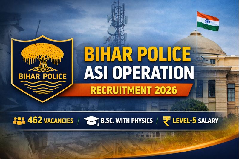 Bihar Police ASI Operation Recruitment 2026 notification and online application details