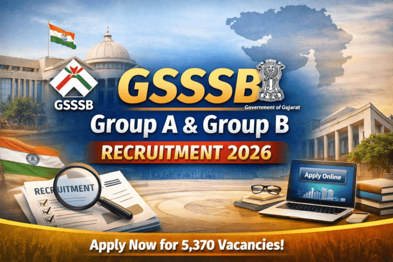 GSSSB Group A & Group B Recruitment 2026