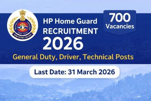 HP Home Guard Recruitment 2026 notification for 700 volunteer posts