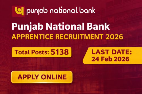 Punjab National Bank Apprentice Recruitment 2026 notification for 5138 apprentice vacancies apply online before last date