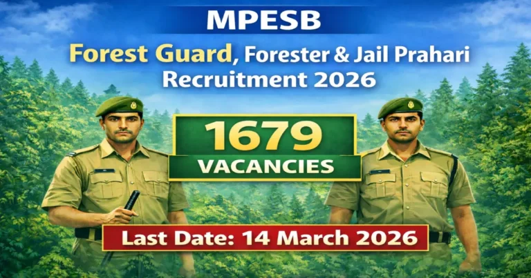 MPESB Forest Guard Recruitment 2026 1679 vacancies notification