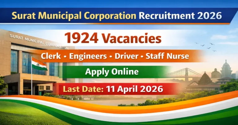 Surat Municipal Corporation Recruitment 2026 notification for 1924 vacancies